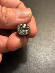 Ancient Sassanian Hematite Engraved Dome Stamp Seal 4th to 5th Century AD