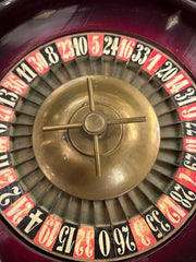 19th Century Continental Roulette Wheel with Lacquered Finish