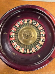 19th Century Continental Roulette Wheel with Lacquered Finish