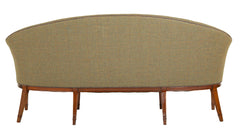 Frits Henningsen Danish Tufted Upholstery and Mahogany Sofa