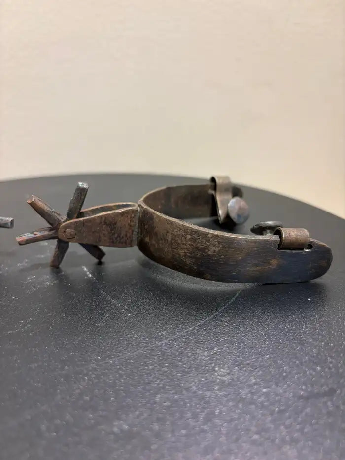 Spanish Colonial Etched Steel Spurs, Circa 1800