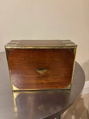 Set of Three 19th C Regency Anglo Indian Rosewood Boxes with Brass Mounts