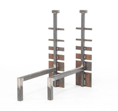 Pair of Skyscraper Unique MCM Andirons
