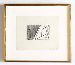 Complete Set, Robert Mangold Seven Signed Color Woodcuts on Paper