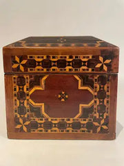 19th English Regency Inlaid Jewelry Box