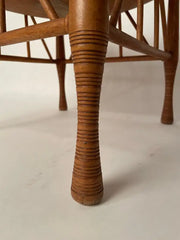 19th Century Bentwood Thebes Stool with Larkin Company Label