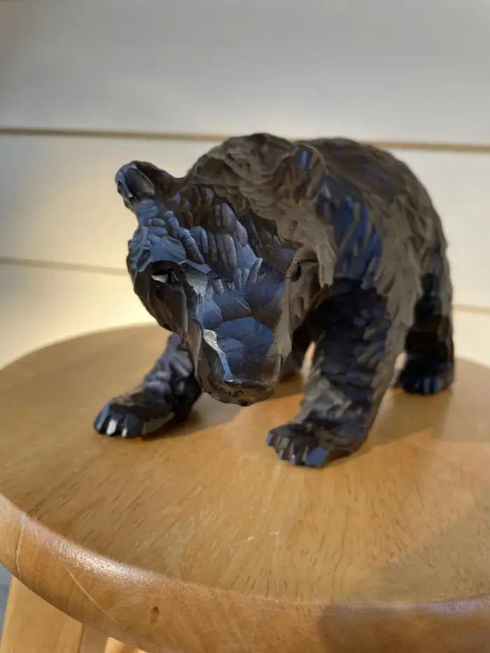 Swiss Black Forest Hand Carved Bear, circa 1900