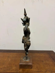 Mid 20th Century Thai Bronze of Rama as an Archer