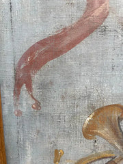 18th Century Italian Trompe L'Oeil Painting On Canvas Of Musical Instruments
