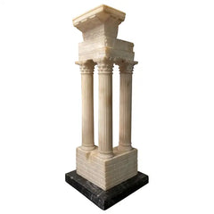 Italian Grand Tour Alabaster Model the Roman Forum Temple of Vespasian