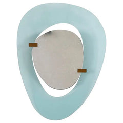 Max Ingrand Asymmetrical Blue Glass Mirror