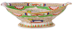 A Large Worcester Serving Dishe in The Dragons in Compartments pattern