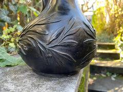 19th Century Italian Grand Tour Bronze Wine Vessel Askos with Panther Handle