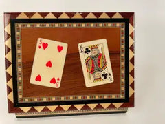 Mid-20th Century Inlaid Moroccan Playing Card Case Box