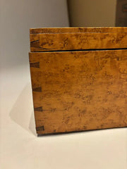 19th Century American Birds Eye Maple Wood Box