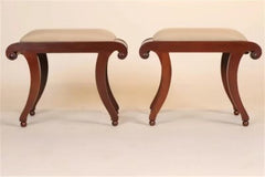 Pair of Mahogany Regency Style Stools