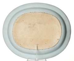 A Chinese Qing Dynasty "Pseudo Tobbaco Leaf" Plater