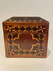 19th English Regency Inlaid Jewelry Box