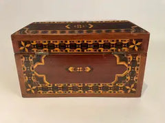 19th English Regency Inlaid Jewelry Box