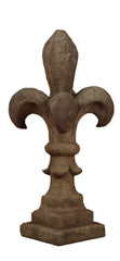 Pair of Cast Stone "fleur de lis"