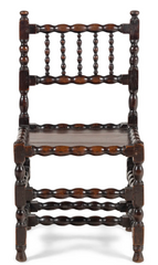 17th Century Jacobean Turned Oak Side Chair