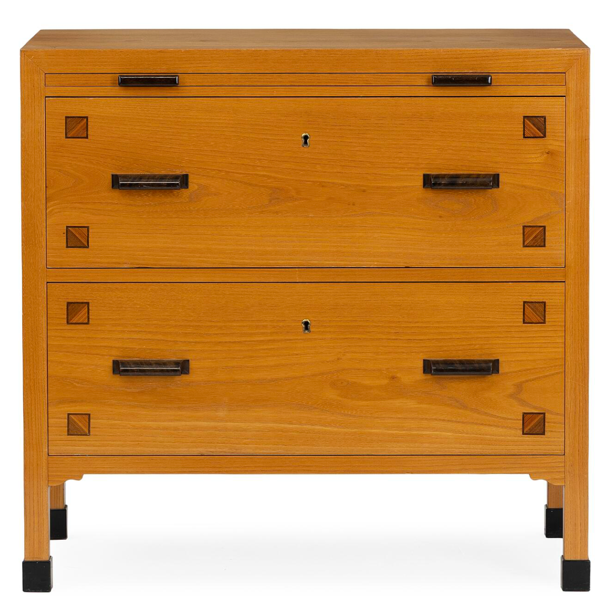 Swedish Design Chest of Drawers with Inlay