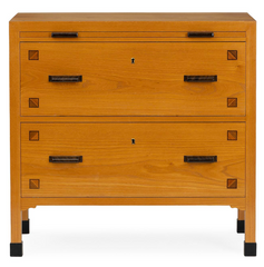 Swedish Design Chest of Drawers with Inlay