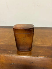 Vintage Italian Leather Gambling Dice Cup