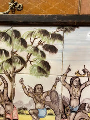 18th/19th Century Portuguese Tile Painting of Native Americans