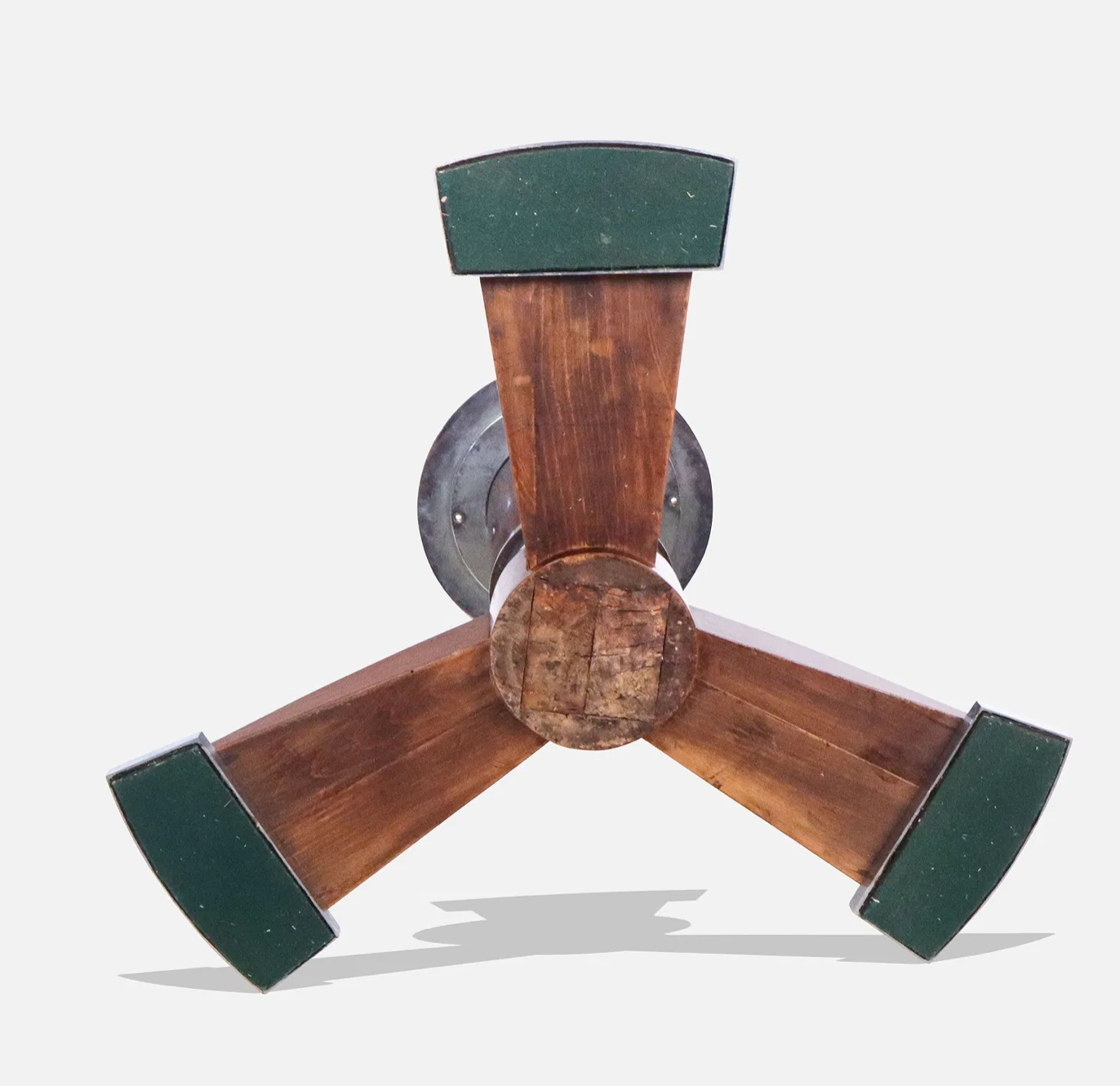 Jules Lelue Glass, Chrome and Rosewood Low Table