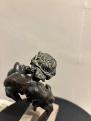 19th Century Italian Grand Tour Bronze of a Satyr Sculpture, Pompeii