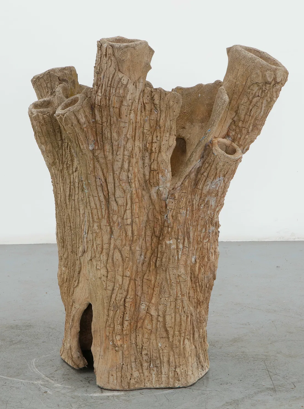 Large Faux Bois Tree Trunk Planter