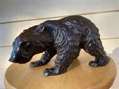 Swiss Black Forest Hand Carved Bear, circa 1900