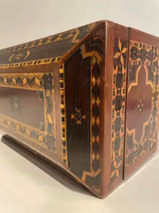 19th English Regency Inlaid Jewelry Box