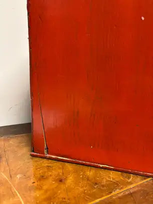 Southeast Asian Small Red Painted Apothecary Chest