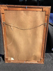 Pair of Italian Mid-Century Modern Reverse Glass Paintings of Royalty