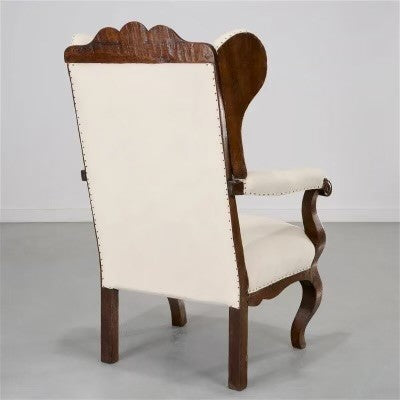 Anglo Dutch Walnut Wing Chair