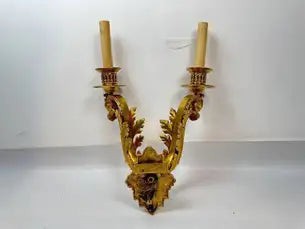 Exceptional Pair of Neoclassical Gilt Bronze Sconces by E.F. Caldwell