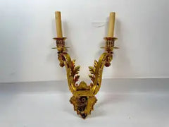 Exceptional Pair of Neoclassical Gilt Bronze Sconces by E.F. Caldwell