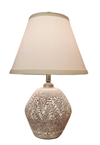 Lamp attributed to Jean Besnard White Enameled Ceramic Lamp