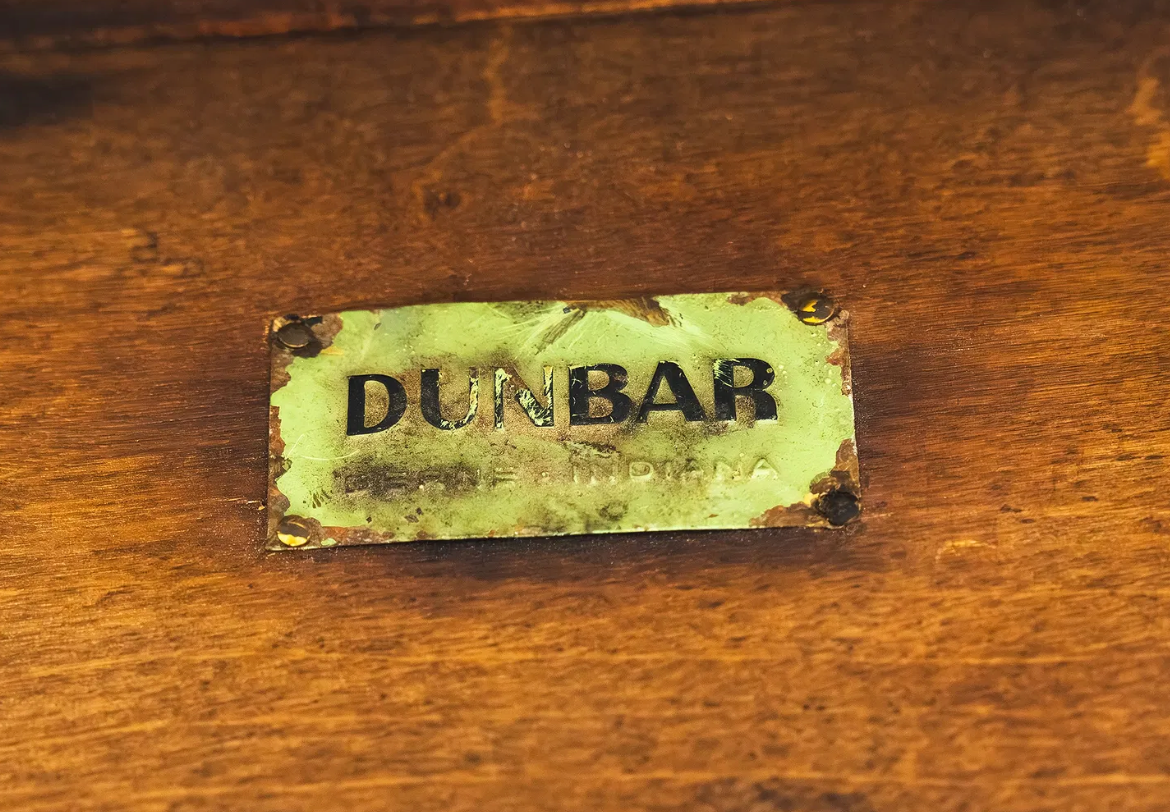 Edward Wormley for Dunbar Mahogany and Leather-Top Game Table