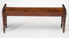 Regency Mahogany Hall Bench