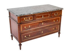 French Directoire Marble Top Commode