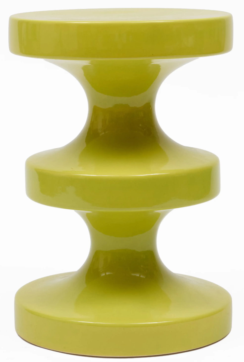 Atelier Gajah Chartreuse Glazed Ceramic 'Pavi' Side Table