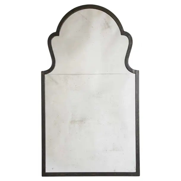 Queen Anne Style Italian Steel Frame Mirror, Mid 20th Century