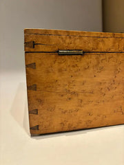 19th Century American Birds Eye Maple Wood Box