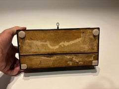 19th Century Dutch Ebony Box With Silver Mounts and Hinges