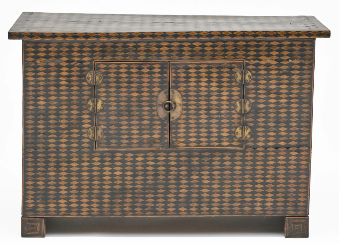 Korean Chestnut and Pearwood Royal Bedside Chest