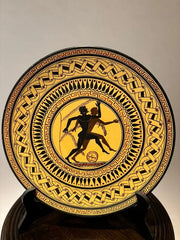 Ancient Greek Style Charger with Olympian Runners