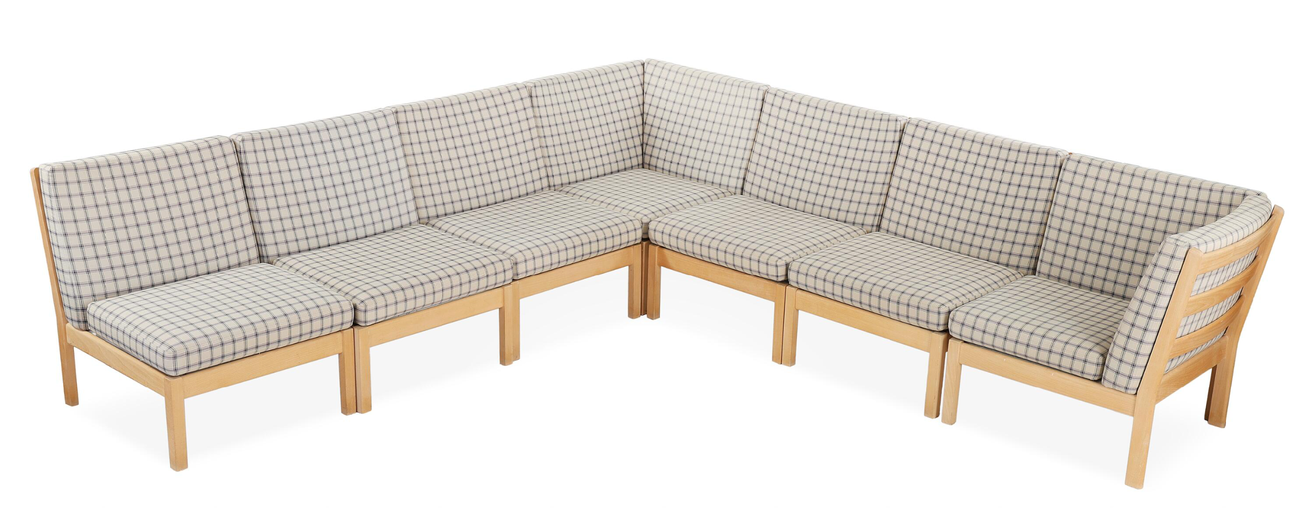 Hans J. Wegner GE 280 Beech Wood Modular Sofa